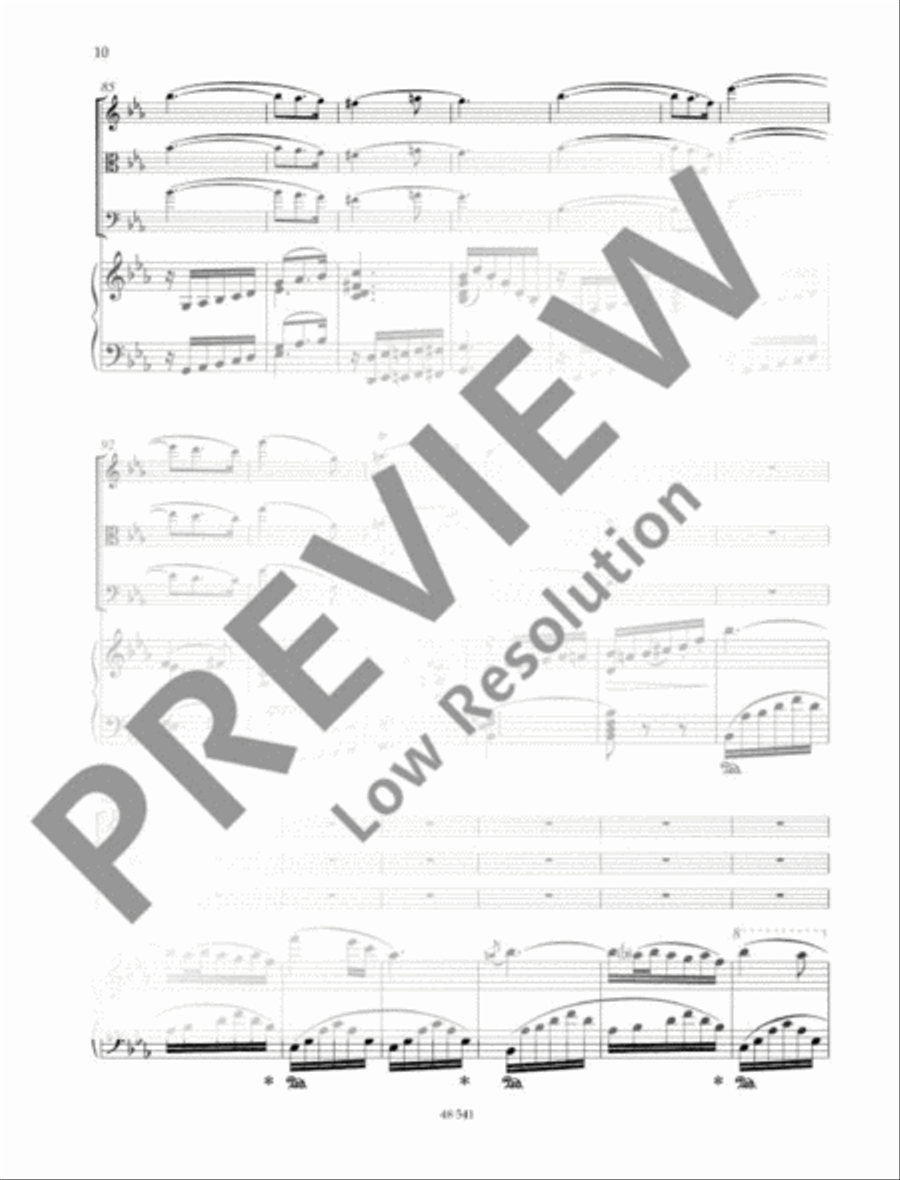 Ständchen · Festmarsch · Arabischer Tanz · Liebesliedchen · Concertante Piano Quartet scores gallery preview page 11