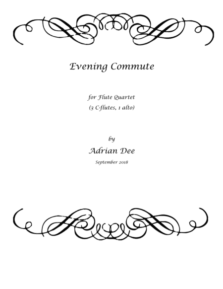 Evening Commute (flute quartet) image number null