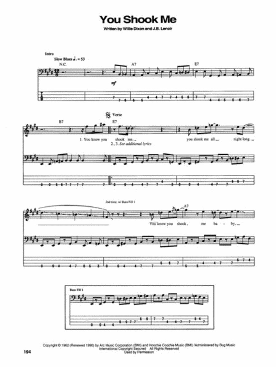 Rock Bass Bible Bass Guitar Tablature scores gallery preview page 7