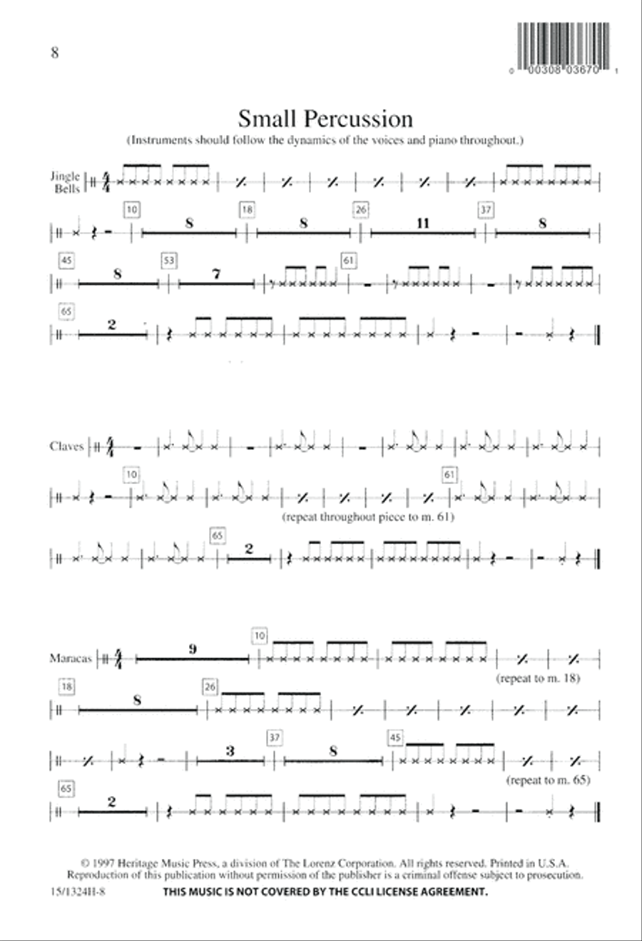 Jamaican Noel 2-Part scores gallery preview page 9