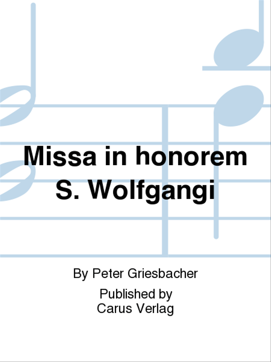Missa in honorem S. Wolfgangi SATBarB scores gallery preview page 1