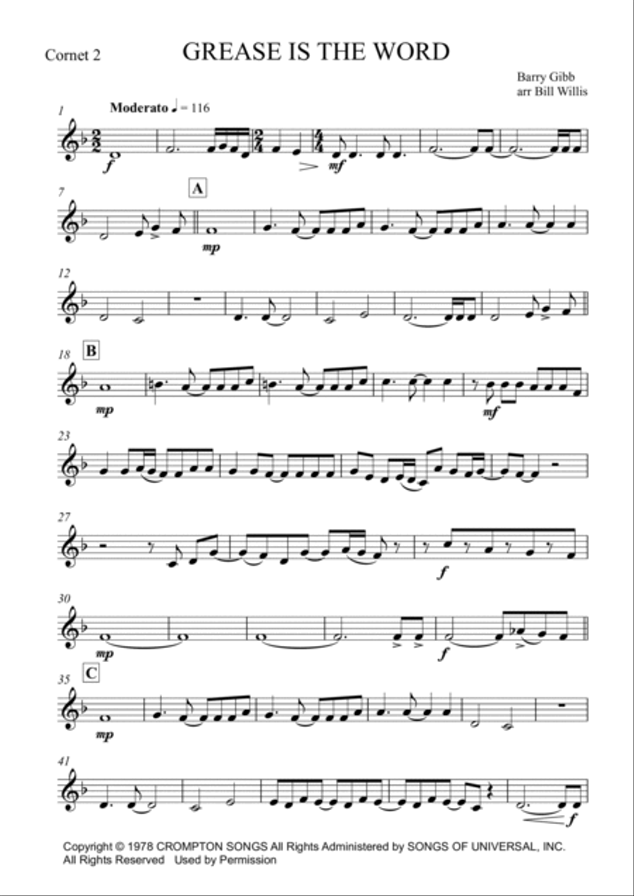 Grease School and Community scores gallery preview page 3