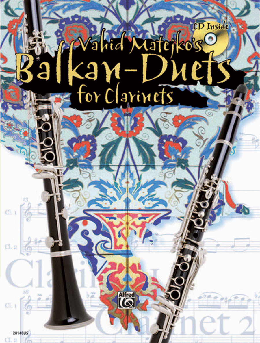 Vahid Matejko's Balkan Duets for Clarinets Clarinet Duet scores gallery preview page 1