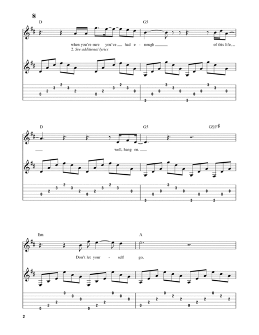 Everybody Hurts Everybody Hurts Acoustic Guitar scores gallery preview page 2