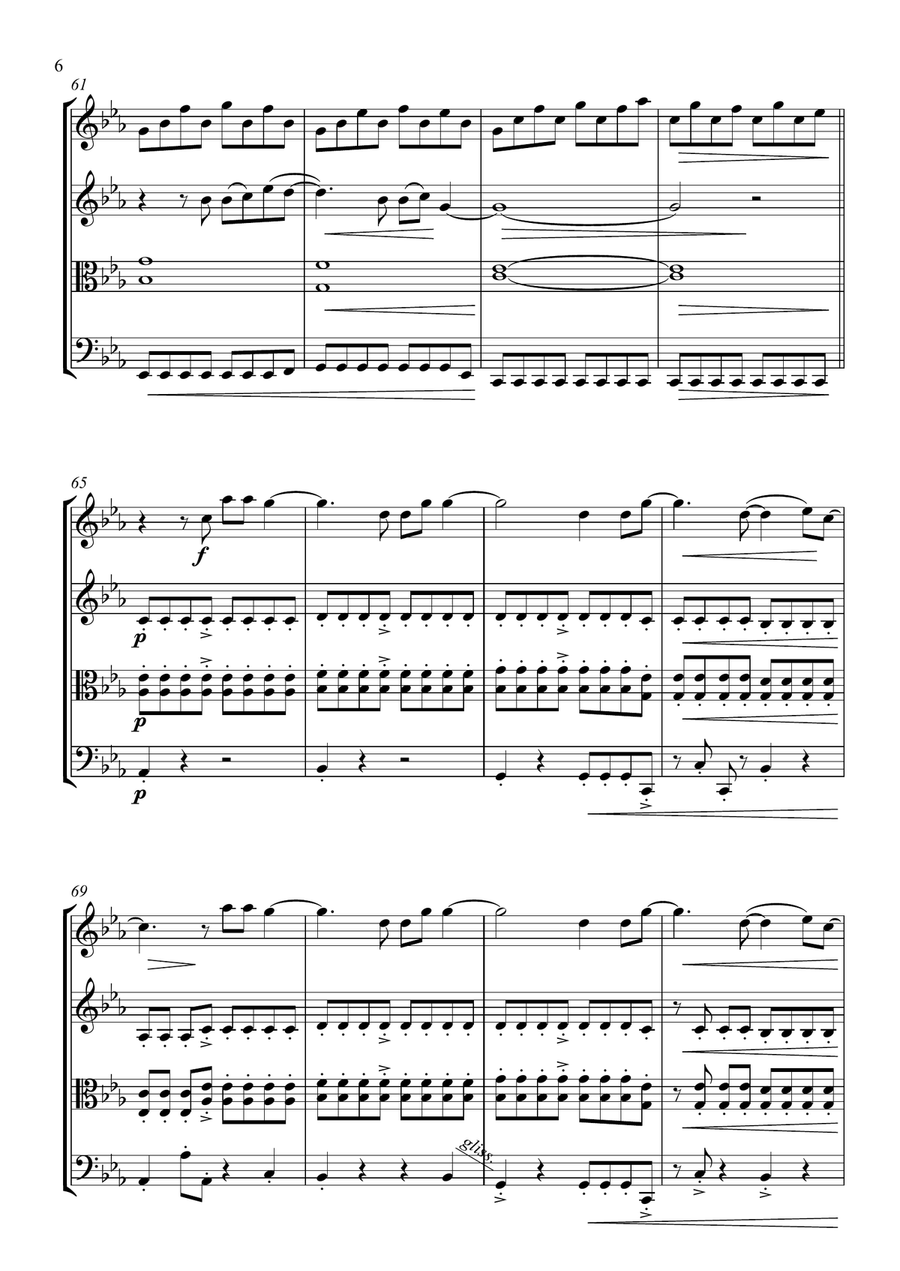 Titanium Titanium String Quartet scores gallery preview page 6