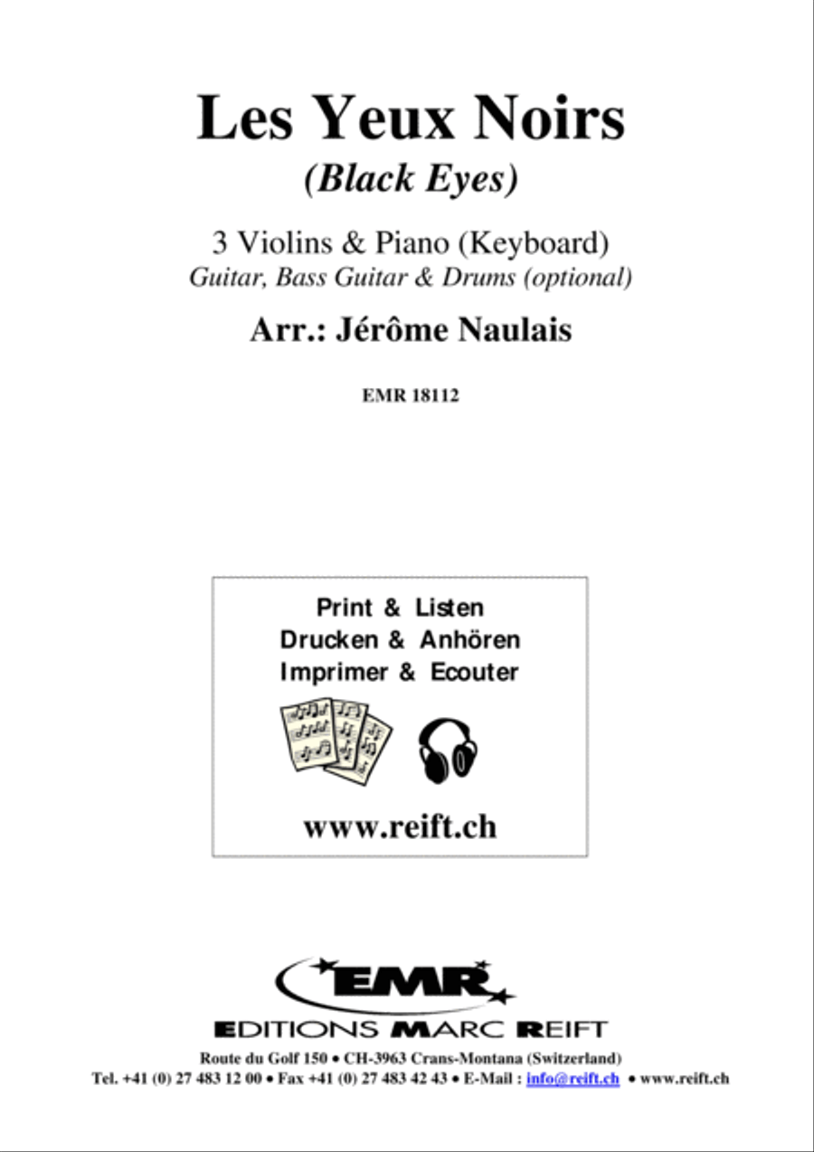 Les Yeux Noirs Violin scores gallery preview page 2