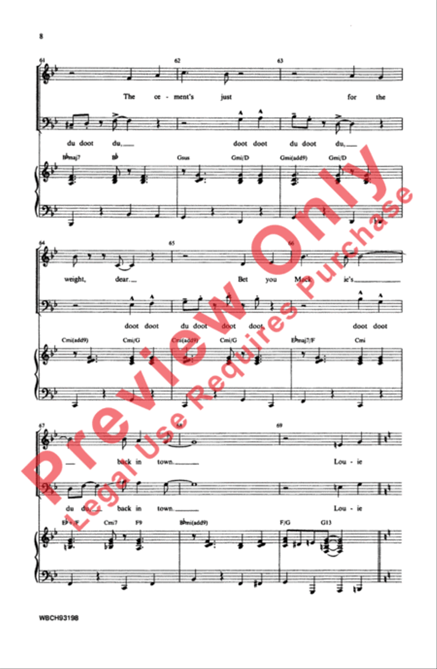 Mack the Knife Mack the Knife 4-Part scores gallery preview page 8