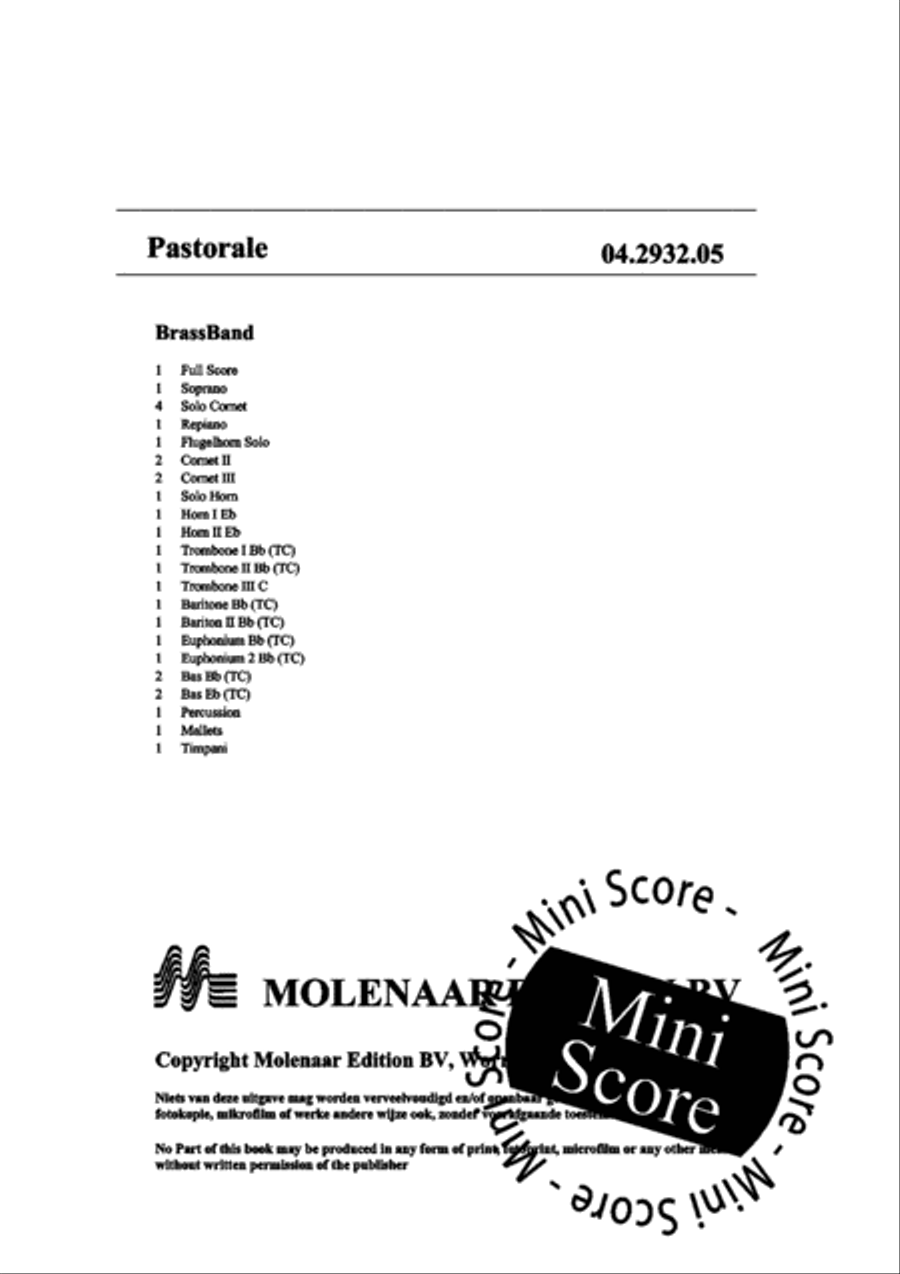 Pastorale Brass Band scores gallery preview page 4