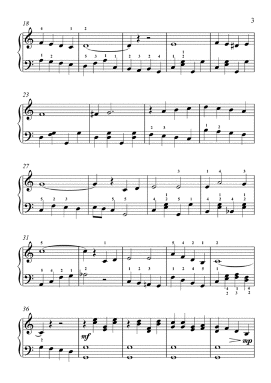 White Christmas White Christmas Easy Piano scores gallery preview page 3