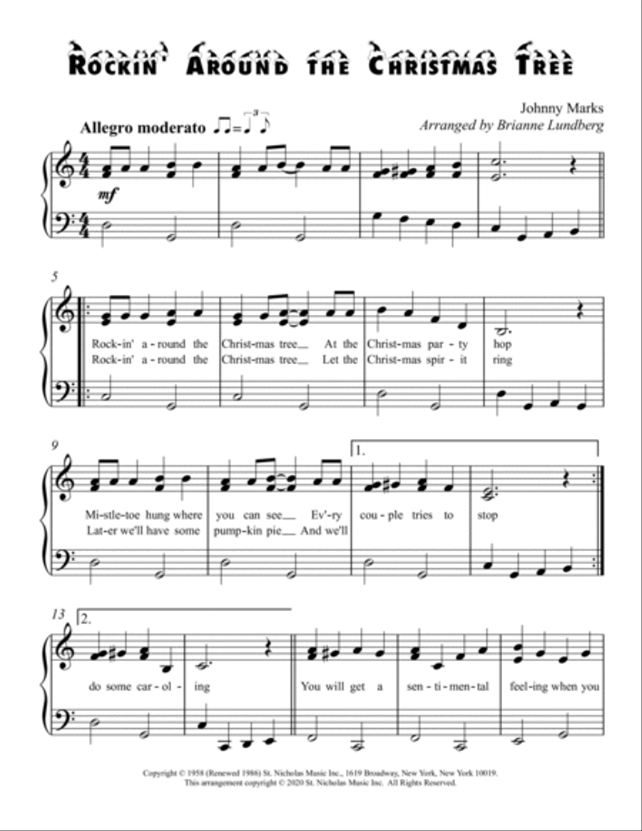 Rockin' Around The Christmas Tree Voice scores gallery preview page 2