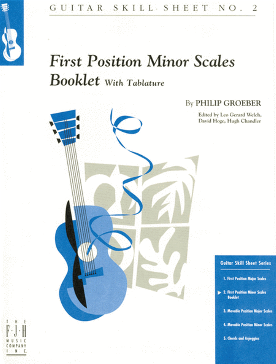 No. 2, First Position Minor Scales Guitar scores gallery preview page 1