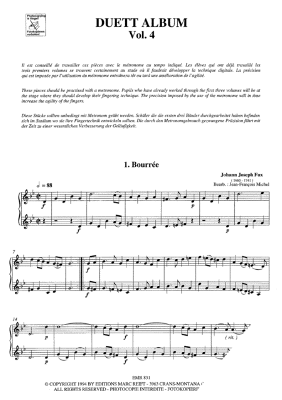 Duet Album Vol. 4 Clarinet Duet scores gallery preview page 4