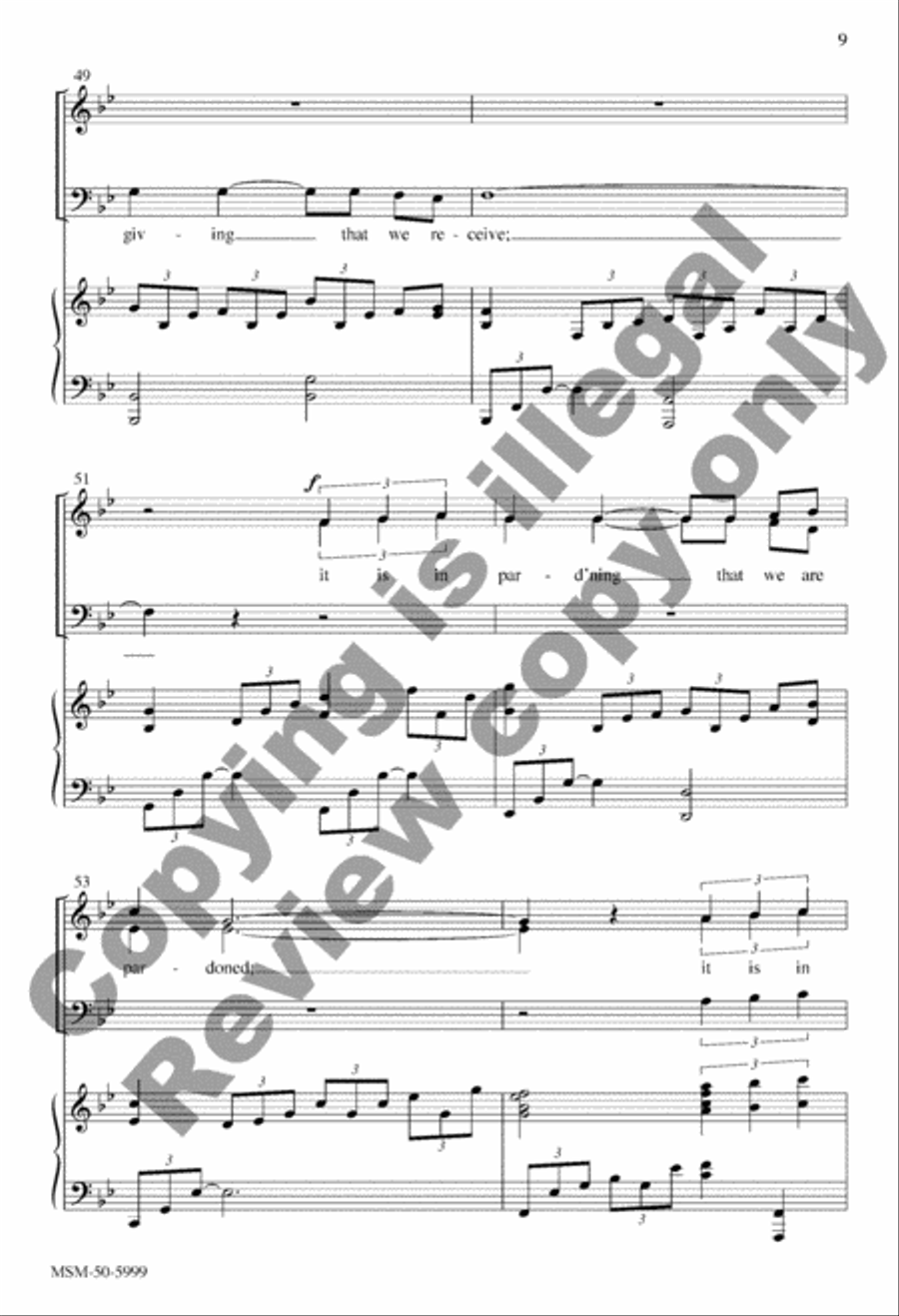 Make Me an Instrument of Your Peace 3-Part scores gallery preview page 8