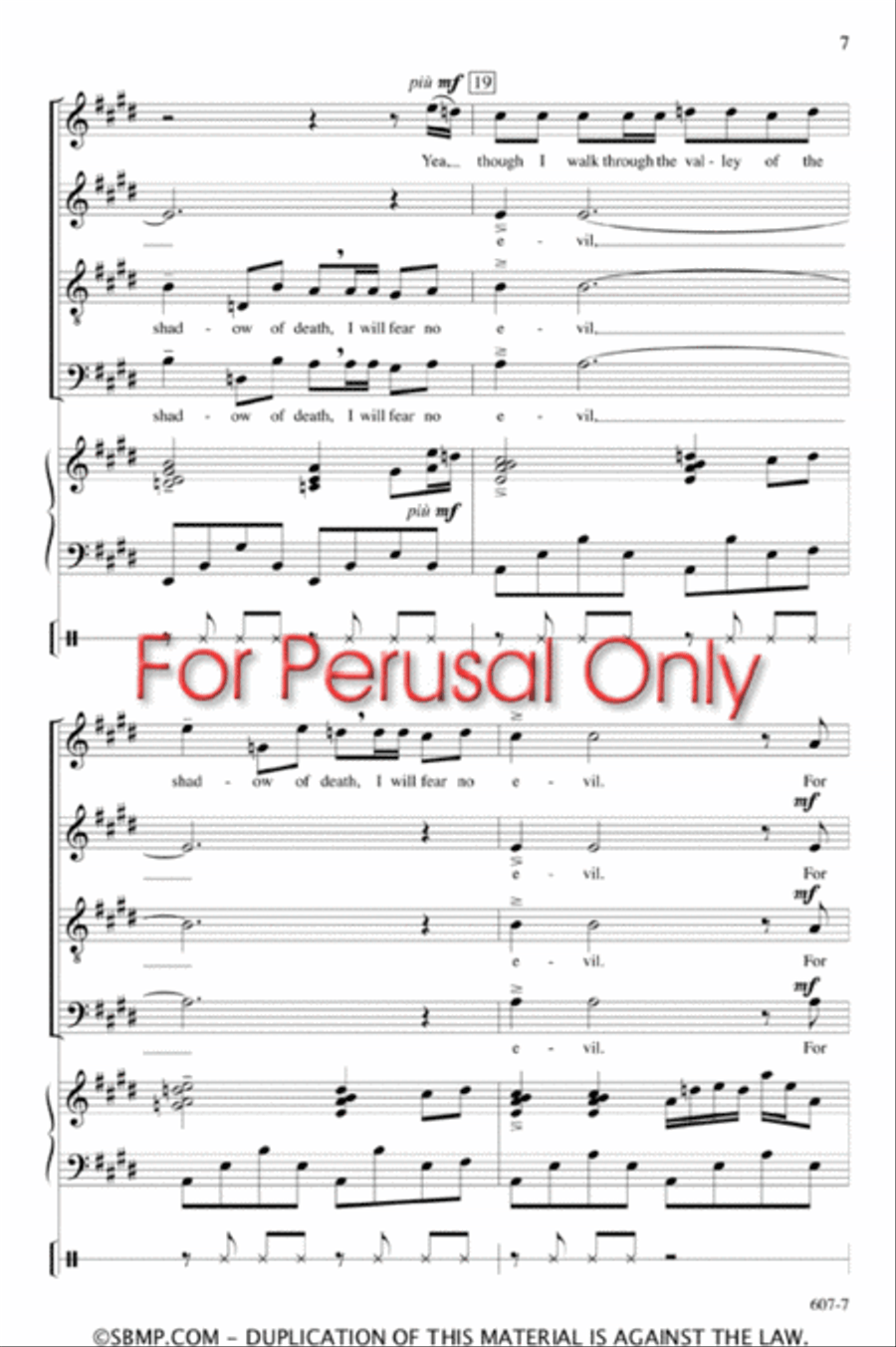 Beside the Still Waters - SATB Octavo 4-Part scores gallery preview page 6