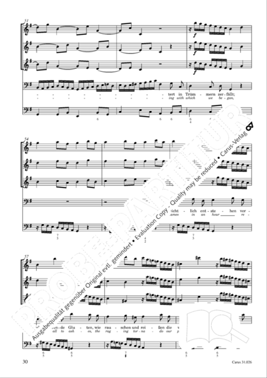 Ah, how fleeting, ah, how futile (Ach wie fluchtig, ach wie nichtig) 4-Part scores gallery preview page 31