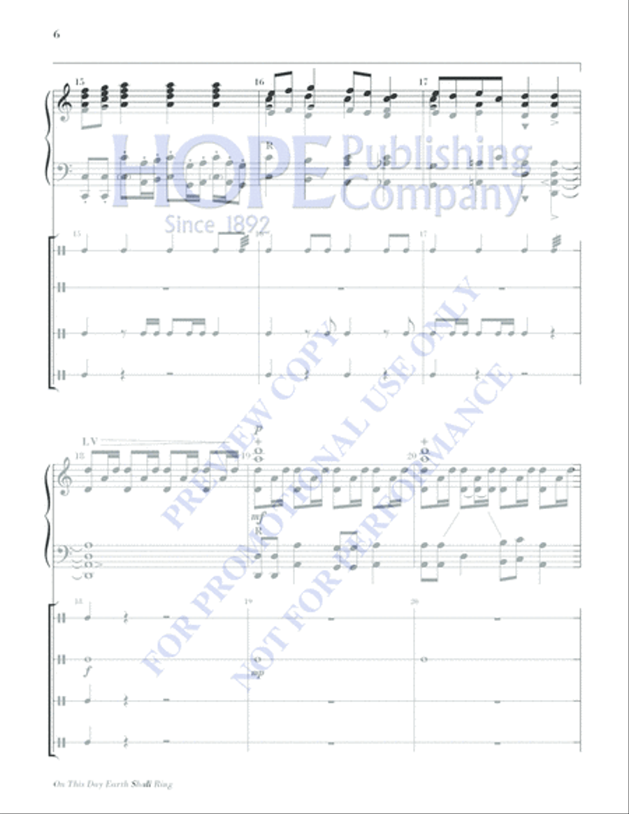 On This Day Earth Shall Ring Handbell Choir scores gallery preview page 6
