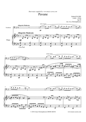Op.50 Pavane - Trombone and Piano