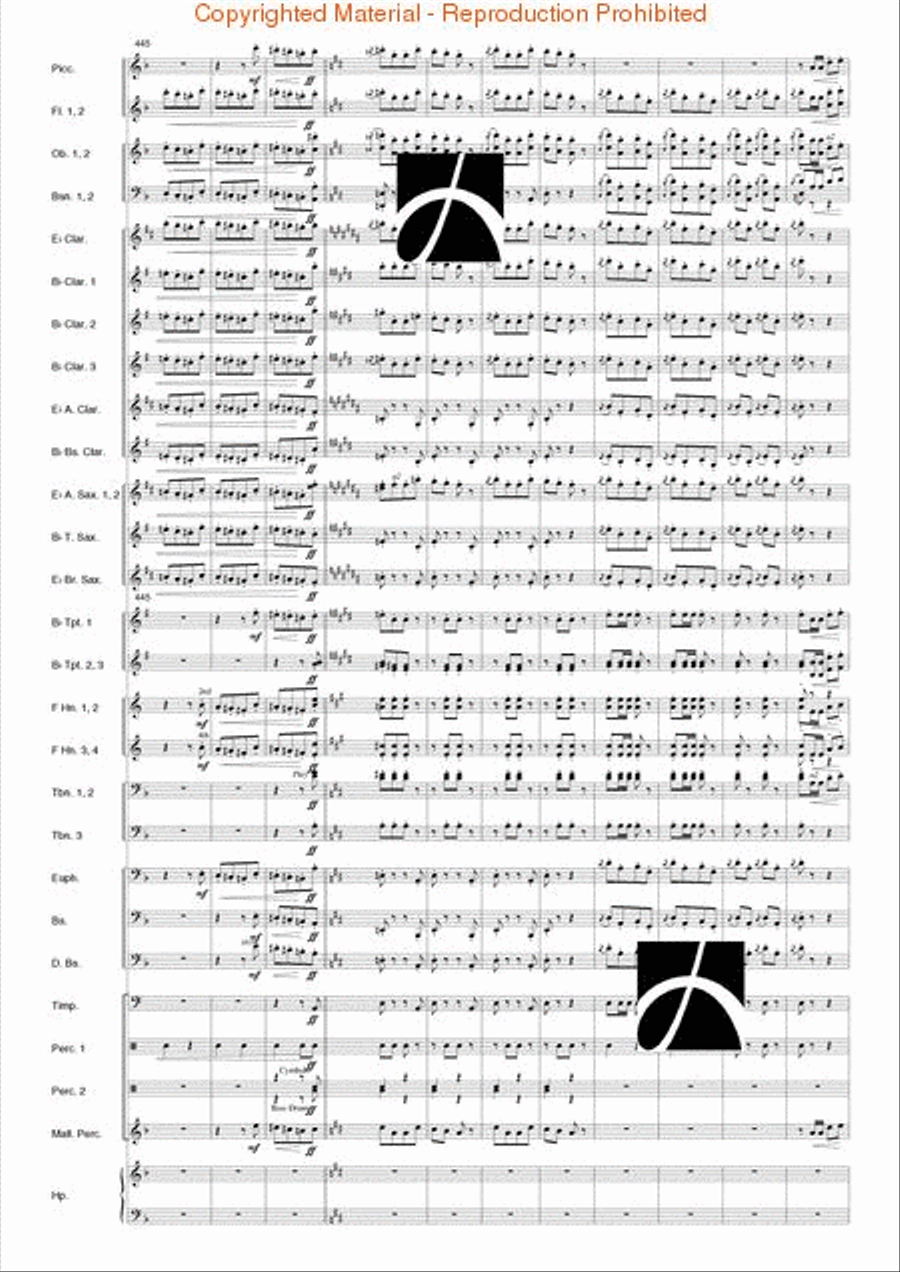 Carmen Suite Carmen Suite Concert Band scores gallery preview page 43
