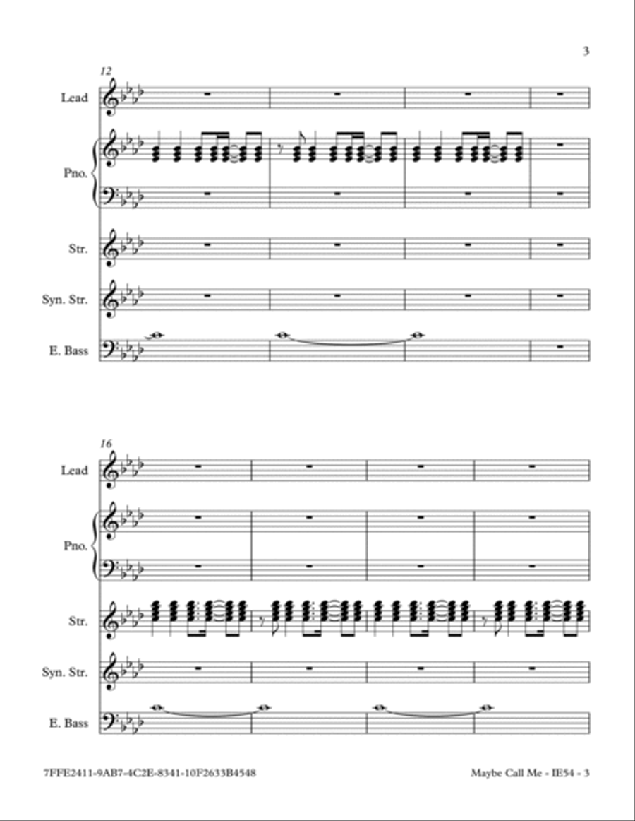 Maybe Call Me Small Ensemble scores gallery preview page 3
