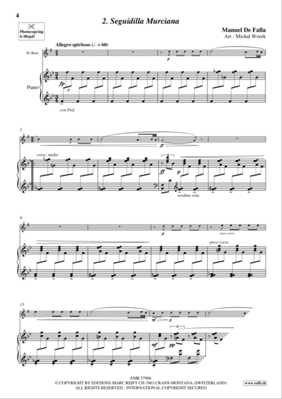 7 Popular Spanish Songs Voice Solo scores gallery preview page 5