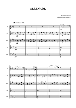 Book cover for Serenade | Schubert | Woodwind Quintet