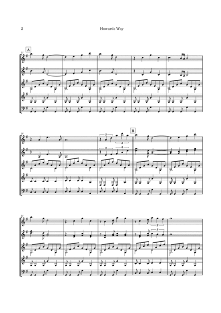 Always There Guitar Ensemble scores gallery preview page 5