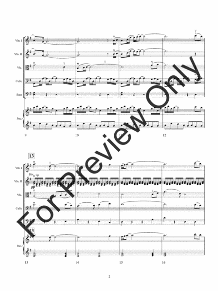 Sailing Kites (Score) String Orchestra scores gallery preview page 7