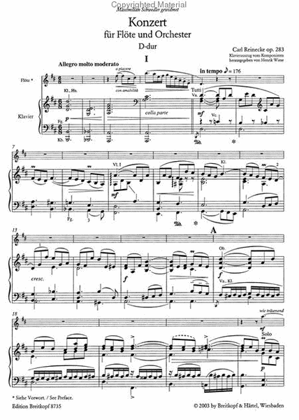 Flute Concerto in D major Op. 283