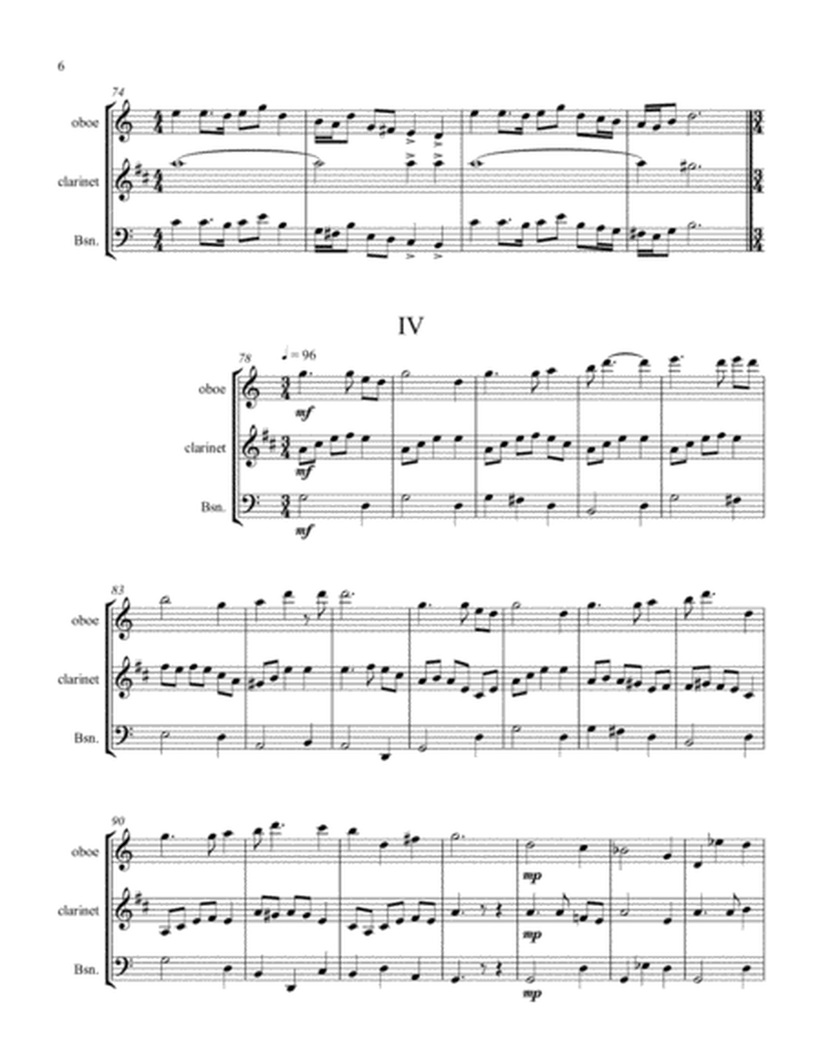 Four American Sketches for Woodwind Trio (Ob,Cl,Bsn) image number null