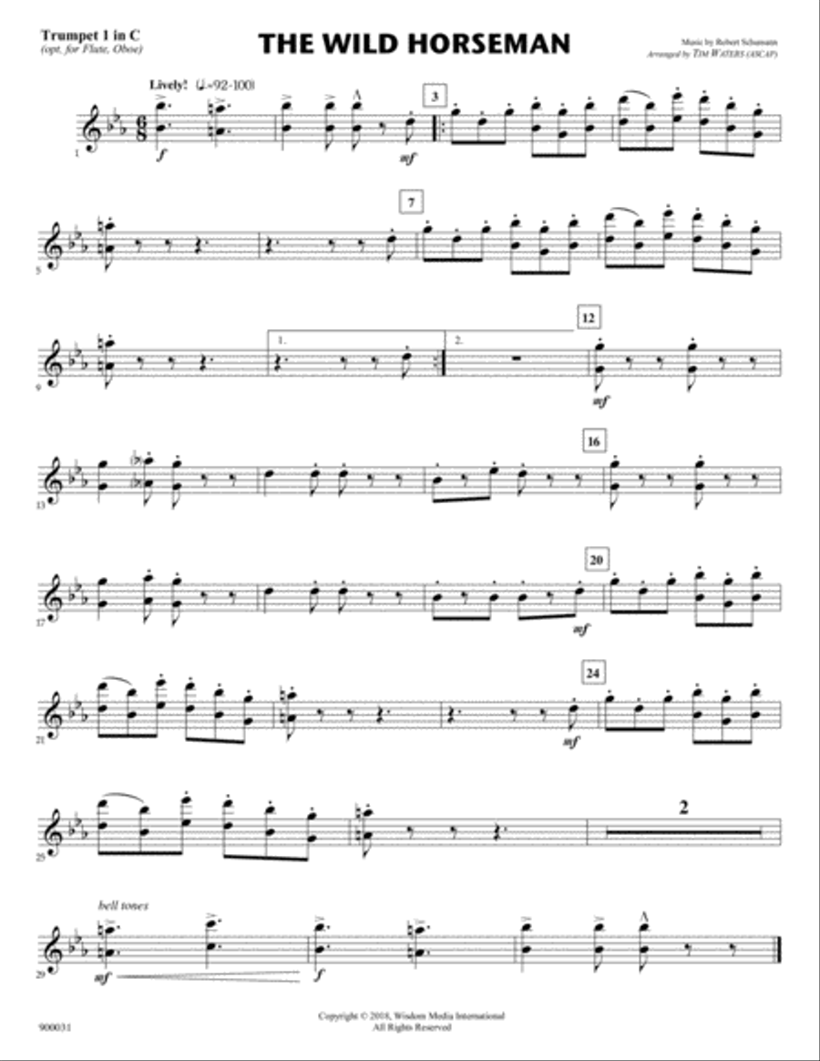 The Wild Horseman (for Flex Brass Quintet) Brass Quintet scores gallery preview page 4