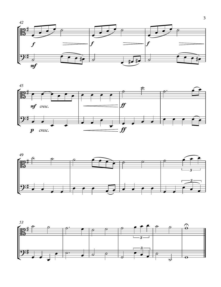 Can't Help Falling In Love String Duet scores gallery preview page 3