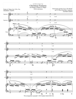 Christmas Fantasia on Chopin's Étude in F Major
