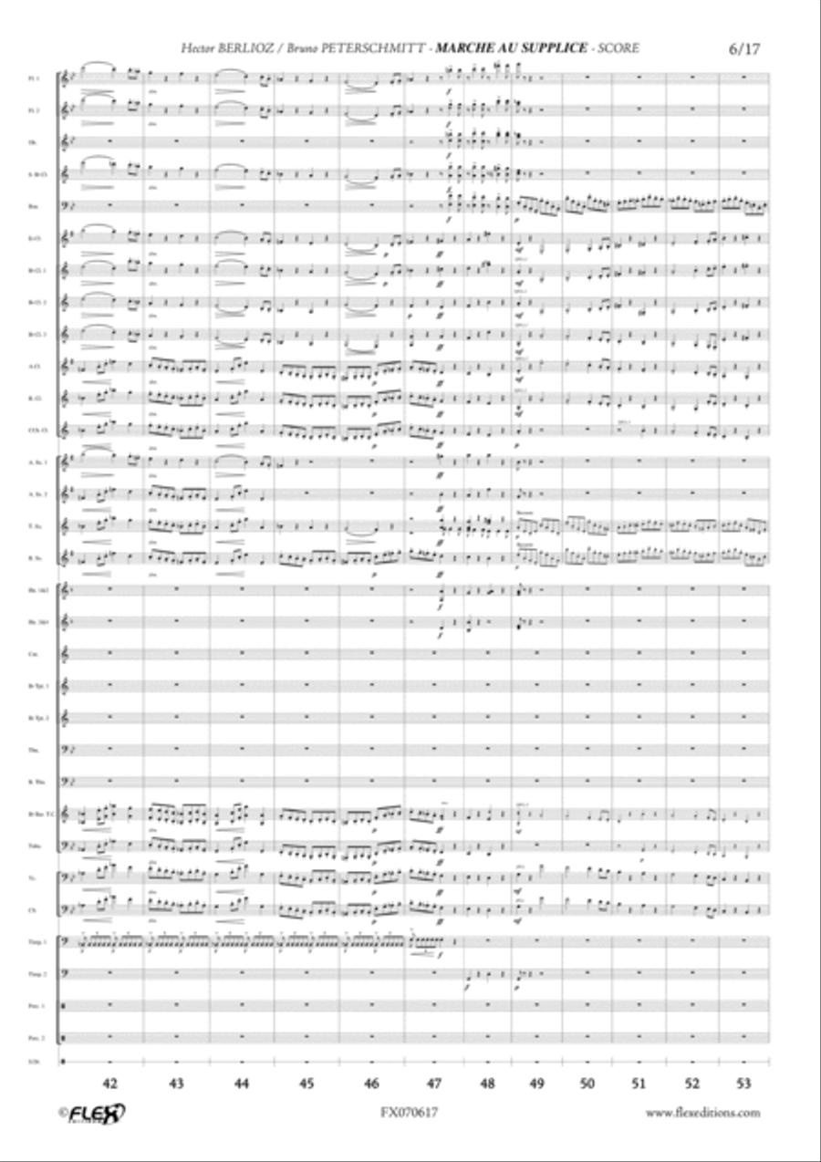 Marche au supplice 4th movement from Symphonie Fantastique Concert Band scores gallery preview page 6