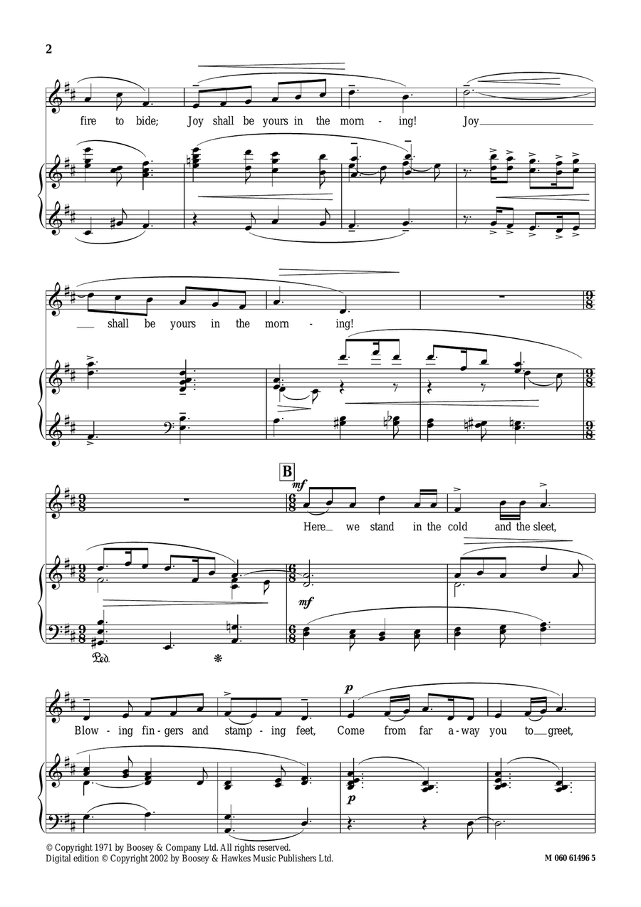 The Carol Of The Field Mice Piano, Vocal scores gallery preview page 2