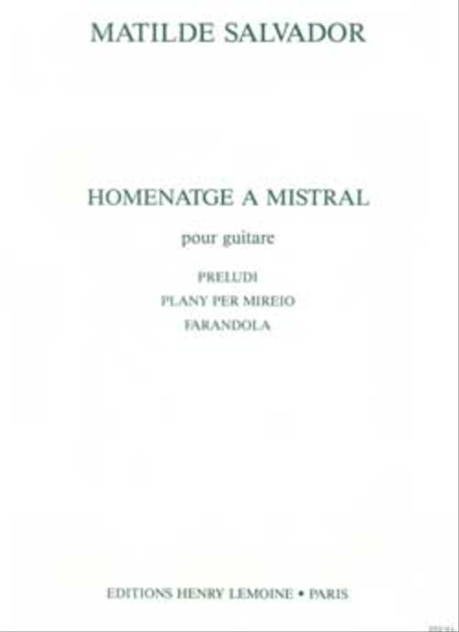 Homenatge A Mistral Acoustic Guitar scores gallery preview page 1