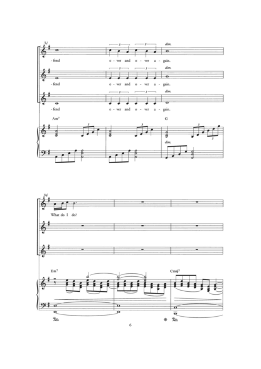 A Woman In Love (Arr. Berty Rice) Choir scores gallery preview page 6