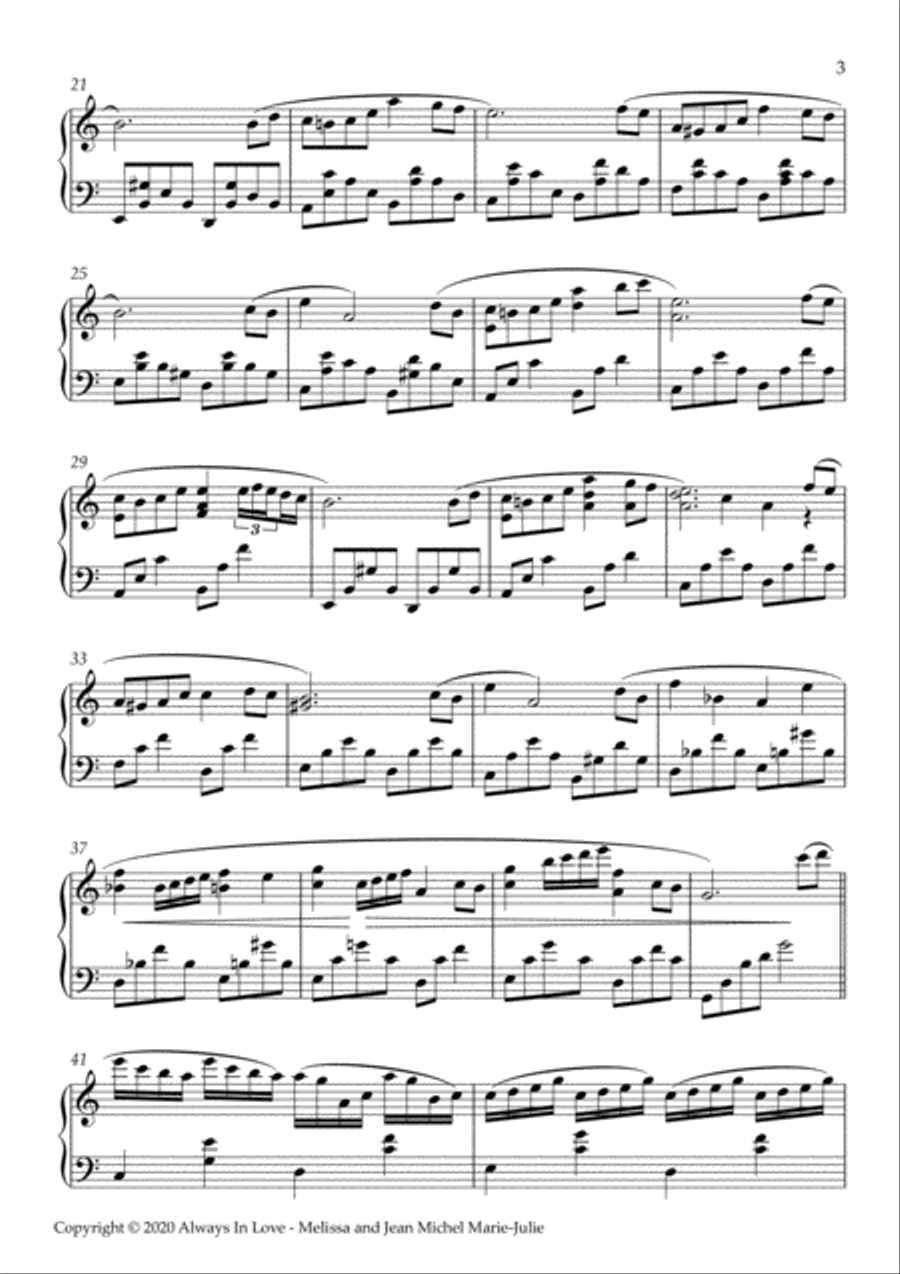 A Story in your Eyes Piano Solo scores gallery preview page 3
