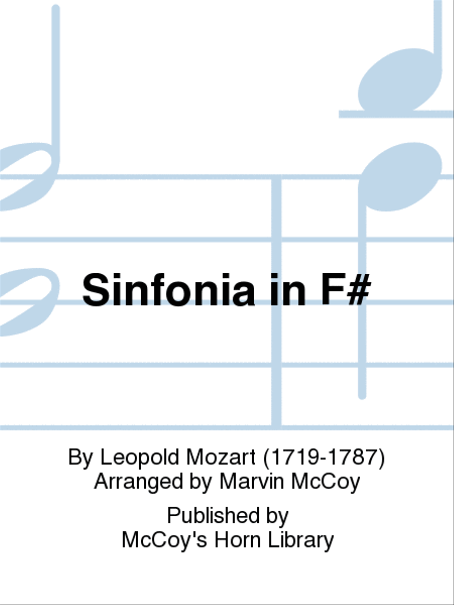 Sinfonia in F# Sinfonia in F# Piano Accompaniment scores gallery preview page 1