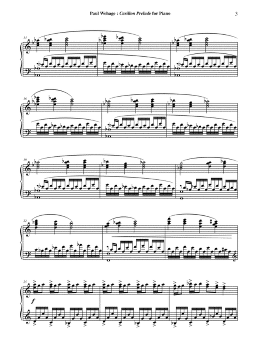 Paul Wehage: Carillon Prelude for piano