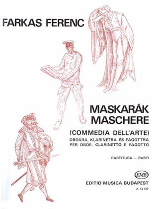 Book cover for Mascarade for Oboe, Clarinet and Bassoon