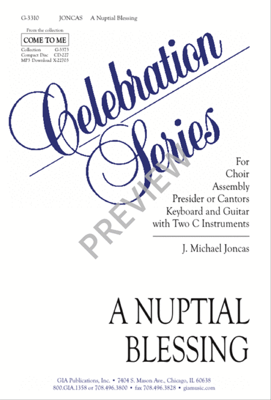 A Nuptial Blessing - SATB edition 4-Part scores gallery preview page 2