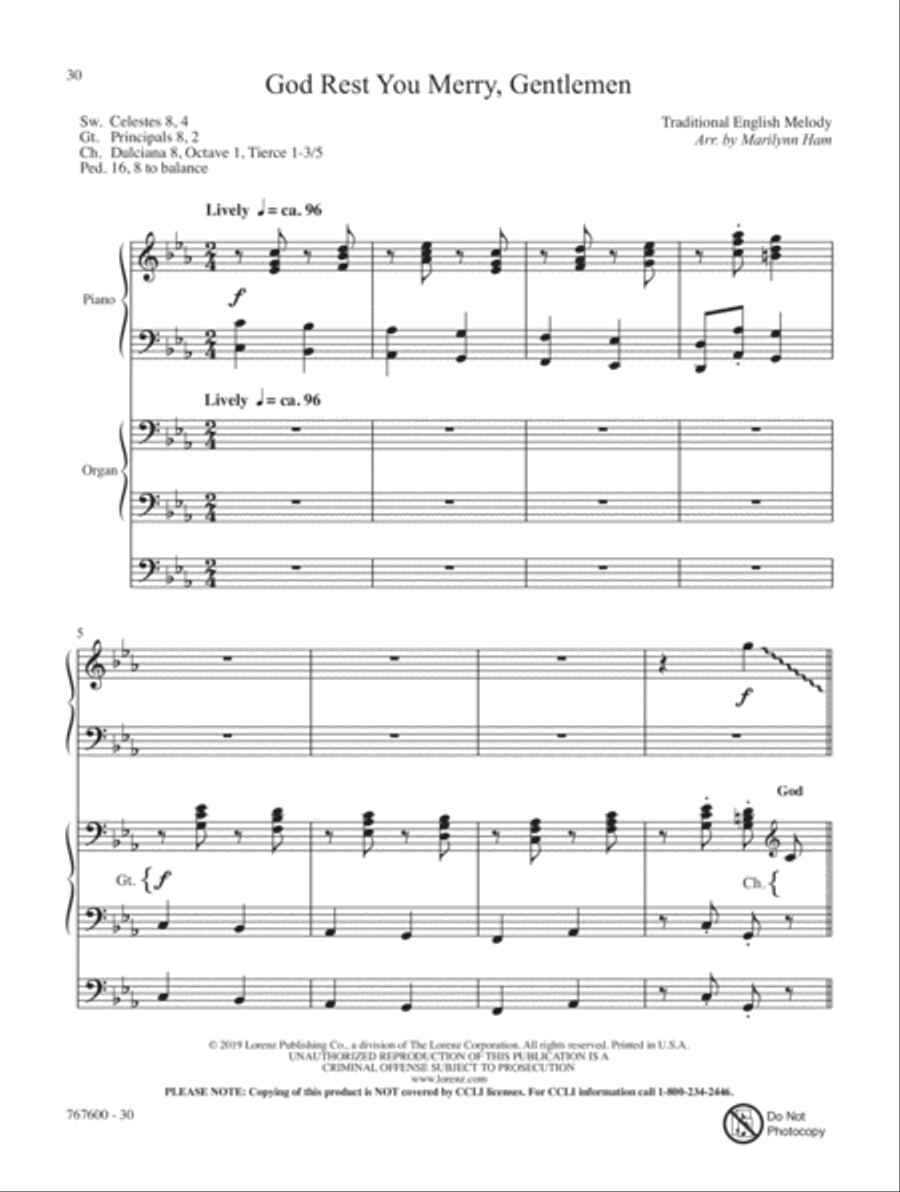 Noel! He Is Born Noel! He Is Born Organ scores gallery preview page 11