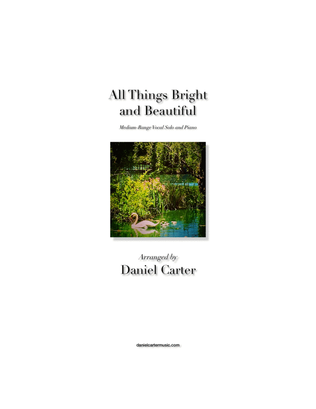 Book cover for All Things Bright and Beautiful—Medium-Range Vocal Solo and Piano