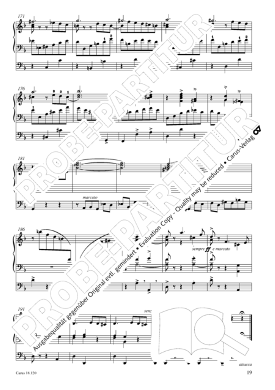 Sonata in D minor about the chorale O Haupt voll Blut und Wunden Organ scores gallery preview page 20