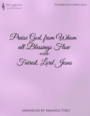 Book cover for Praise God From Whom all Blessings Flow/Fairest Lord Jesus