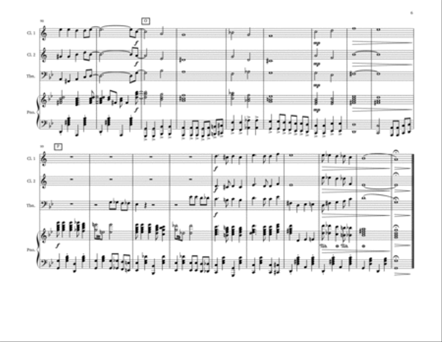 Eerie Elegies Small Ensemble scores gallery preview page 6