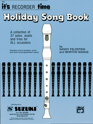 Book cover for Recorder Holiday Songbook (Suzuki Corp. Edition)