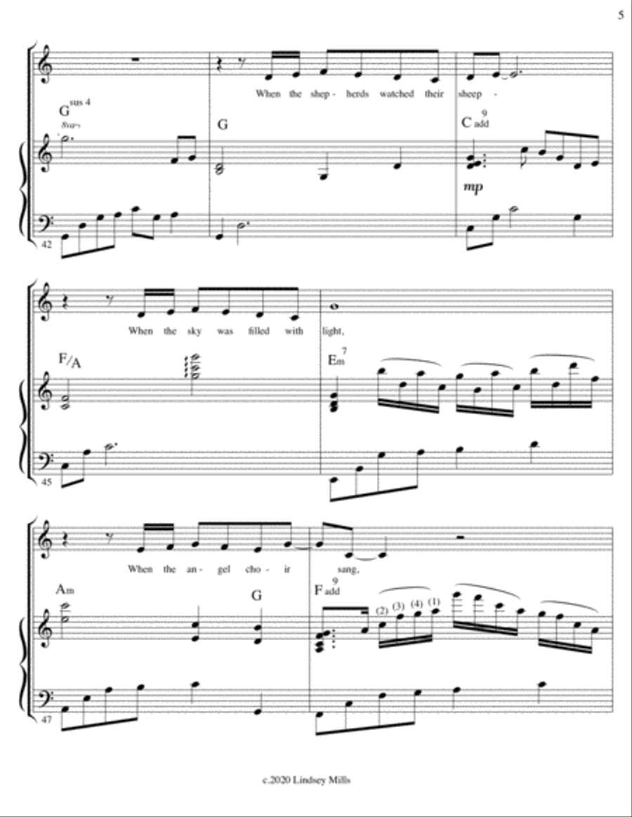 When God Became a Man When God Became a Man Small Ensemble scores gallery preview page 5