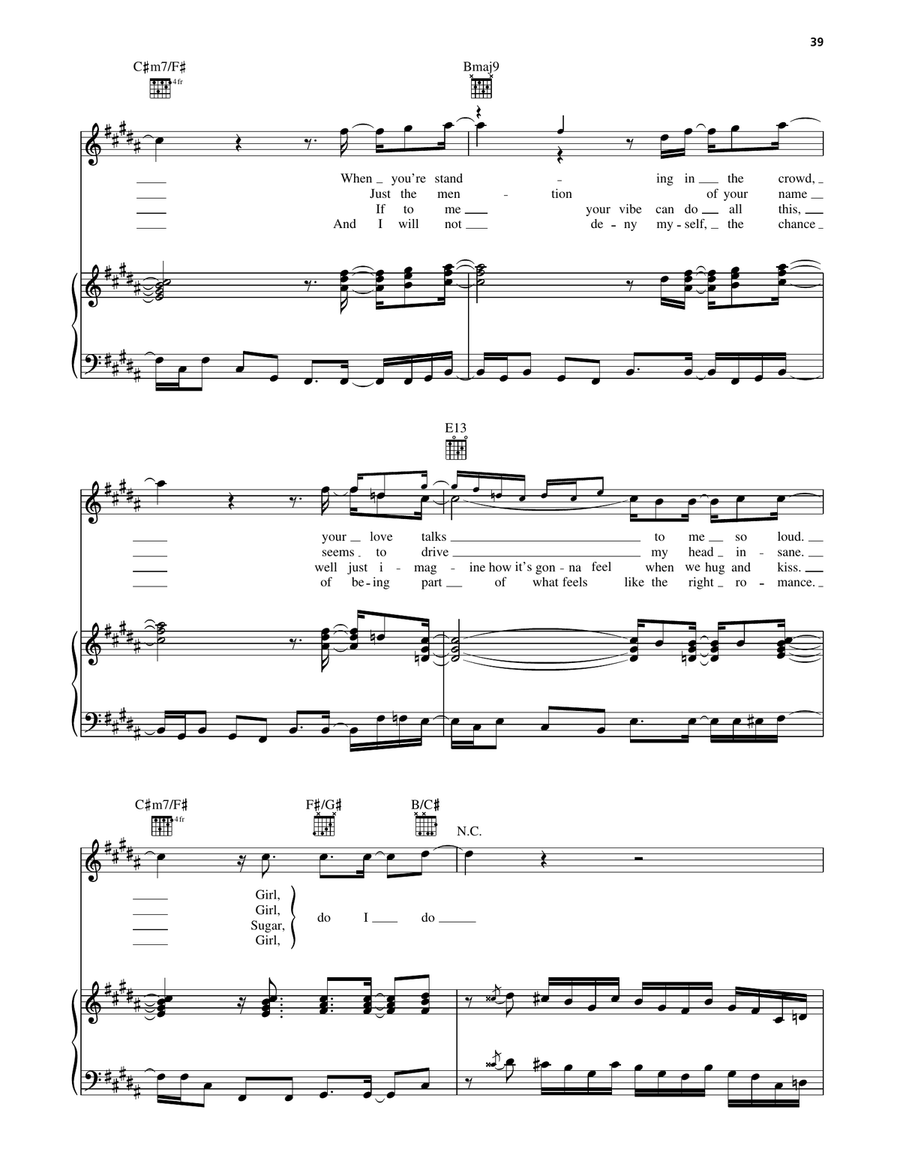 Do I Do Piano, Vocal, Guitar scores gallery preview page 2