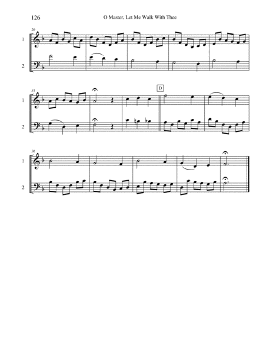 Ten Selected Hymns for the Performing Duet, Vol. 7 - horn and low horn Brass Duet scores gallery preview page 6